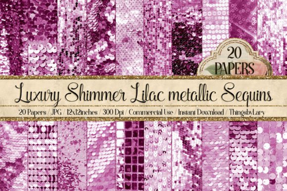 Download Luxury Shimmer Lilac Metallic Sequin - Luxury shimmer Collection