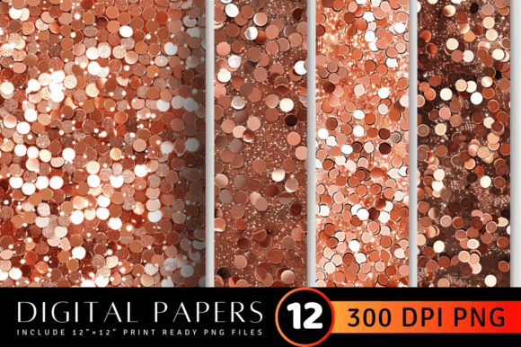 Download Luxury Shimmer Glitter Rose Gold Sequin - Premium Bundle